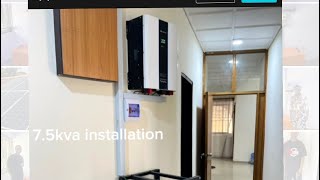 75kva yohako hybrid inverter solar battery installation at lekki Lagos Nigeria [upl. by Ayeka]