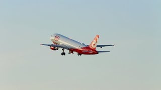 Sundair in Niki Dress  Beautiful Autumn Light Turnaround  Braunschweig Airport [upl. by Ytsim]