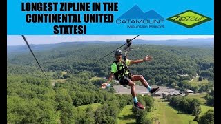 Catamount Mountain Resorts ZipTour  Longest ZipLine in the US [upl. by Crystal]