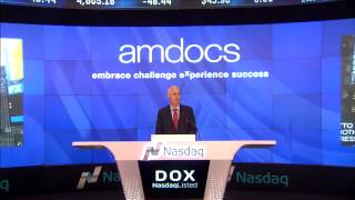 Amdocs rings NASDAQ Opening Bell  Inside View [upl. by Hairem]