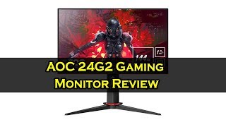 AOC 24G2 Gaming Monitor Review  1080p 144Hz IPS FreeSync Monitor [upl. by Nylodam]