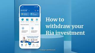 How to withdraw your Ria investment [upl. by Rammus]