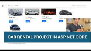 Car Rental Project in ASPNET CORE MVC [upl. by Stanwinn]