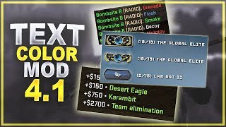 CSGO  Text Color Mod 41 Released [upl. by Ballinger507]