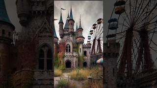 Abandoned Amusement Park Haunted Castle Revealed 😂😲shorts ytshorts youtubeshorts viralvideos [upl. by Nilyak]