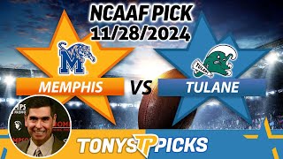 Memphis vs Tulane Pick 112824 NCAAF Week 14 Spread Pick [upl. by Eiznik]