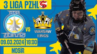 Zapis meczu 3 ligi PZHL HKS MIŃSK JETS VS KH WARSAW KINGS [upl. by Ardnoet]