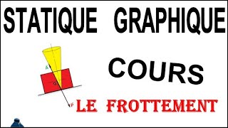 STATIQUE GRAPHIQUE LE FROTTEMENT COURS [upl. by Frost275]