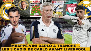 🚨 ANCELOTTI TRES CLAIR AVEC VINI ET MBAPPÉ   ANCELOTTI VA TESTER 3 NOUVEAUTÉS  RODRI CEST NON❌ [upl. by Wadleigh]