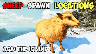 ASA BEST Ovis Spawn LOCATIONS  ARK Survival Ascended The Island [upl. by Dania]