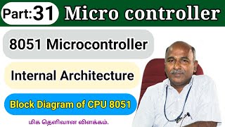 8051 Microcontroller internal Architecture in tamil [upl. by Buckels132]