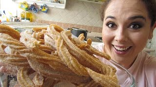 Como hacer CHURROS CASEROSMarisolpink [upl. by Alleb]