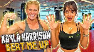 I survived sparring w Kayla Harrison BAD IDEA  UFC 307 [upl. by Aizat]