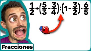 ✅👉 SUMAR RESTAR MULTIPLICAR y DIVIDIR FRACCIONES con diferentes denominadores R10 [upl. by Lerad]