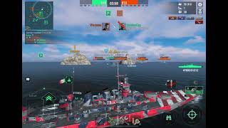 World of Warships Blitz Lepanto 142k damage gameplay [upl. by Akehsal]