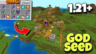 🔥God Seed For Minecraft 121 Bedrock And Pocket Edition  Seed Minecraft 121  Minecraft Seeds [upl. by Ellimac]