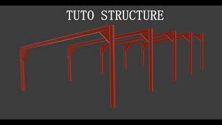 tuto faire un bâtiment sur blender de A à Z épisode 2 la structure métallique [upl. by Secundas]