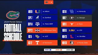 The 2024 Schedule Is Here  Florida Football [upl. by Kcolttam]