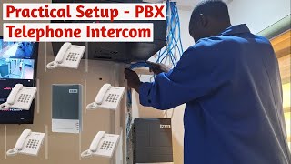 Telephone intercom system practical field demonstrational setup guide [upl. by Dalury]