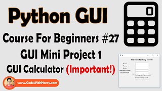 Creating A Calculator Using Tkinter  Python Tkinter GUI Tutorial In Hindi 27 [upl. by Einad]