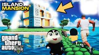 GTA 5 Franklin Buying New Island MansionShinchan amp Pinchan [upl. by Llenral454]