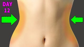 DAY 12  EASY TINY WAIST WORKOUT  15 DAYS STUBBORN BELLY FAT  SMALL WAIST CHALLENGE [upl. by Leidba]