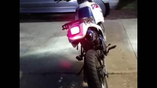 Custom 1995 Suzuki DR650SE walkaround and exhaust flames [upl. by Avlem]