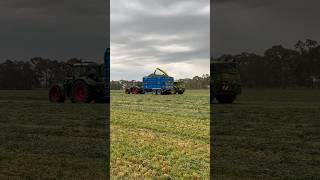 Grass silage 🌾👌🚜 farming silage johndeere fendt grass [upl. by Sremmus]