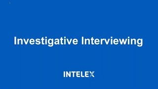 Investigative Interviewing Tips [upl. by Rye]