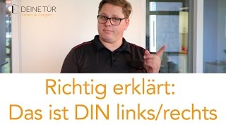 Türöffnung DIN links DIN rechts  so wählen Sie die richtige Öffnungsrichtung der Tür aus [upl. by Ardnuyek]