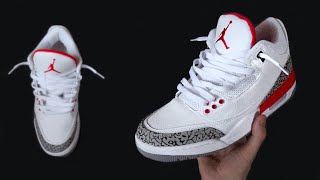 HOW quotIquot LACE MY JORDAN 3s W ON FEET [upl. by Torhert]