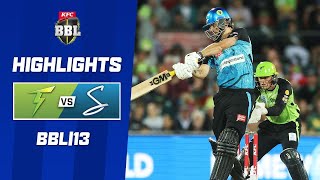 Sydney Thunder v Adelaide Strikers  BBL13 [upl. by Olds]