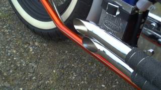 Custom 250cc vtwin exhaust [upl. by Yrogerg]