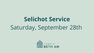 92824  Selichot Service [upl. by Wichman]