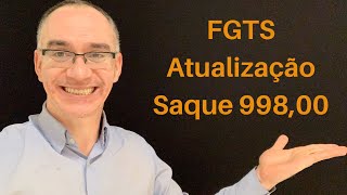 FGTS LIBERADO  Saque de 998  Atualização MP889 [upl. by Naugan906]