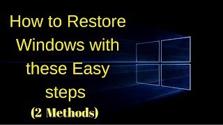 How to Restore Computer to earlier date  windows 10  Two methods [upl. by Adnyl758]