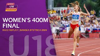 Polands RISING 400m star 💫 Anastazja Kus SMASHES championship best  Banska Bystrica 2024 [upl. by Shamma]