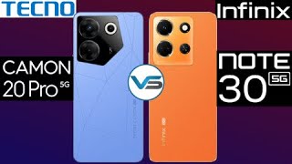 Tecno Spark 20 Pro Plus Vs Infinix Zero 30 4G [upl. by Hoebart]