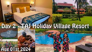 Day 2  Goa Trip Taj Holiday Village Resort amp Spa  Luxury Sea View Room With Balcony With King Bed [upl. by Aivax354]