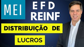 MEI  EFDREINF NA DISTRIBUIÇÃO DE LUCROS  TODOS OS DETALHES [upl. by Arva]