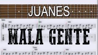 Como tocar MALA GENTE  Juanes en Guitarra [upl. by Ycniuq992]