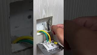 Installing a cover for an outlet but the internal nut is broken electrician [upl. by Aneerhs]