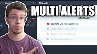 How to Combine Multiple Platform Alerts OBS Studio [upl. by Nenney]