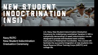 Navy ROTC New Student Indoctrination Graduation Ceremony Iteration 3 [upl. by Aeslehc67]