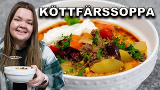 Middag under 60 minuter Köttfärssoppa eller Cowboysoppa [upl. by Boonie342]