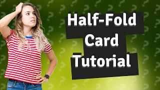 How do I make a half fold card in Word [upl. by Urbannai974]