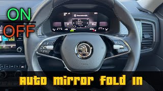 2023 SKODA KODIAQ automatic mirror fold in when locking car [upl. by Asha127]