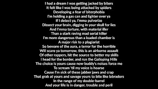 Eminem Soul Intent  Biterphobia Lyrics [upl. by Burroughs]