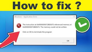 How To Fix The Instruction At 0x00000000 Error  Quick Guide [upl. by Meehyr]