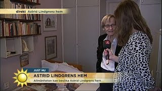 Följ med på visning i Astrid Lindgrens hem  Nyhetsmorgon TV4 [upl. by Abate]